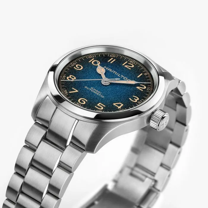Hamilton Khaki Field Murph 38mm Otomatik Mavi H70405140 detay görseli 4
