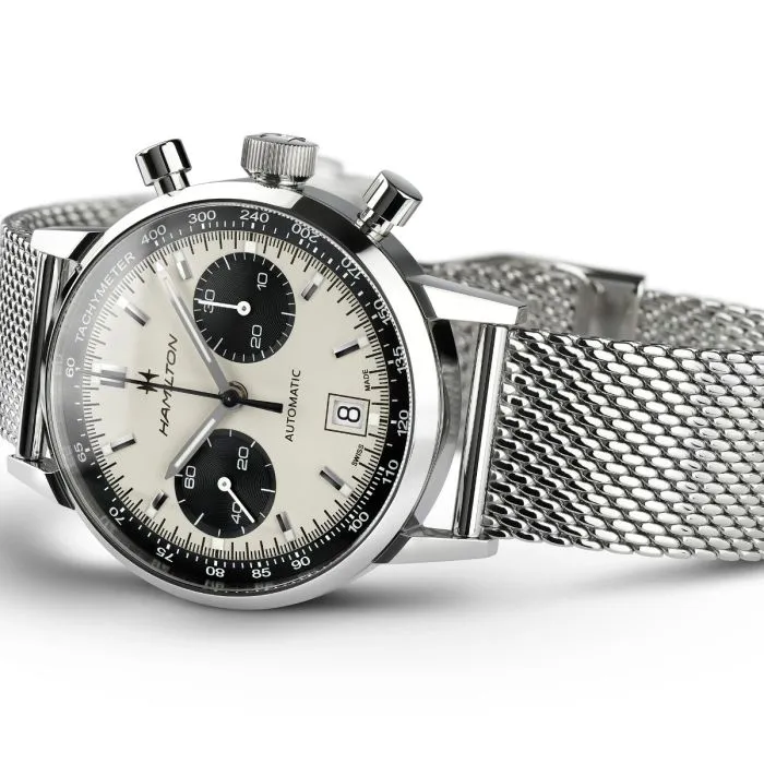 Hamilton American Classic Intra-Matic Auto Chrono White H38416111 detay görseli 3
