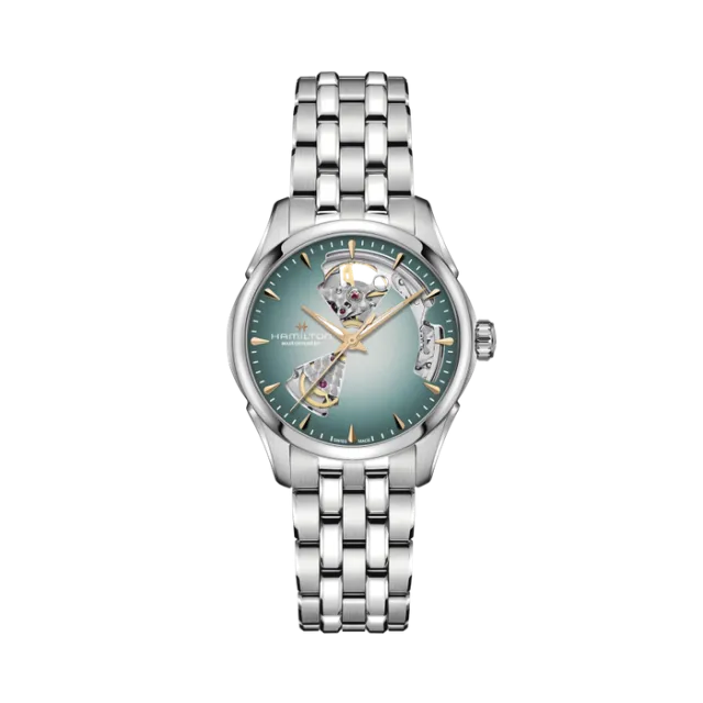 Hamilton Jazzmaster Open Heart Auto 36mm Mavi H32215143 Görsel 1