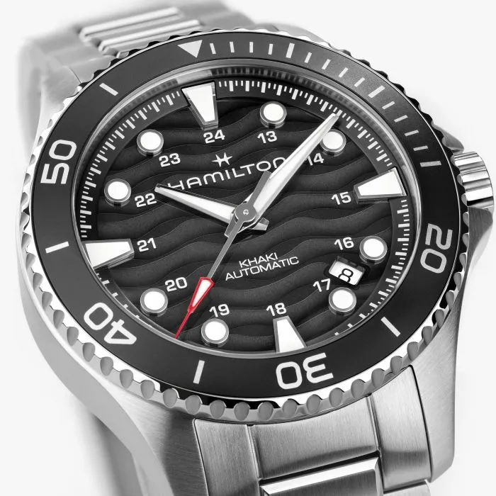 Hamilton Khaki Navy Scuba Auto 40mm Siyah H82415130 detay görseli 1