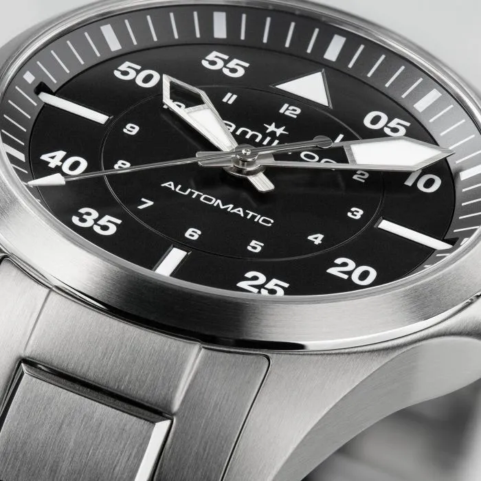 Hamilton Khaki Aviation Pilot Auto Siyah H76215130 detay görseli 3