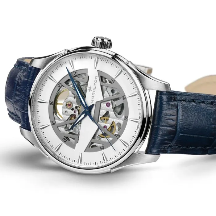 Hamilton Jazzmaster Skeleton Auto Beyaz H42535610 detay görseli 3