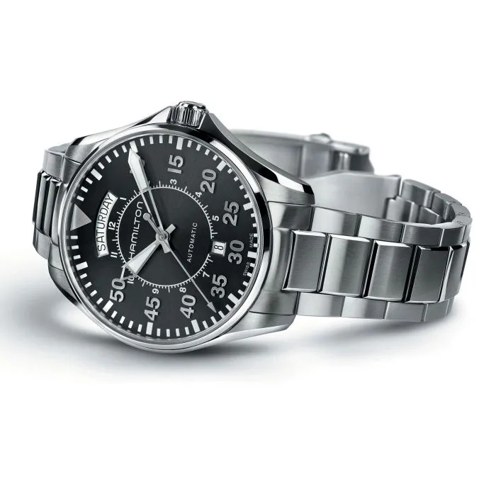 Hamilton Khaki Aviation Pilot Day Date Auto Black H64615135 detay görseli 2
