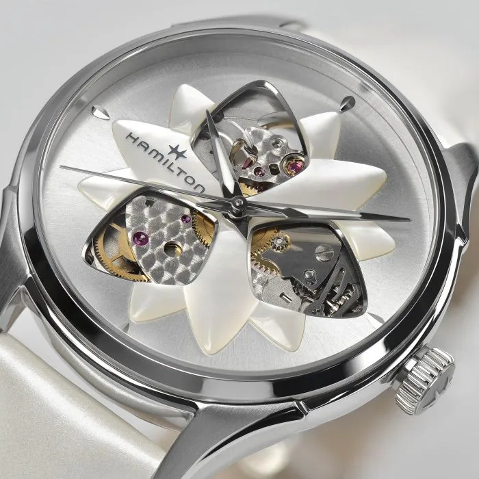 Hamilton Jazzmaster Open Heart Auto Otomatik Mother Of Pearl H32115991 detay görseli 2