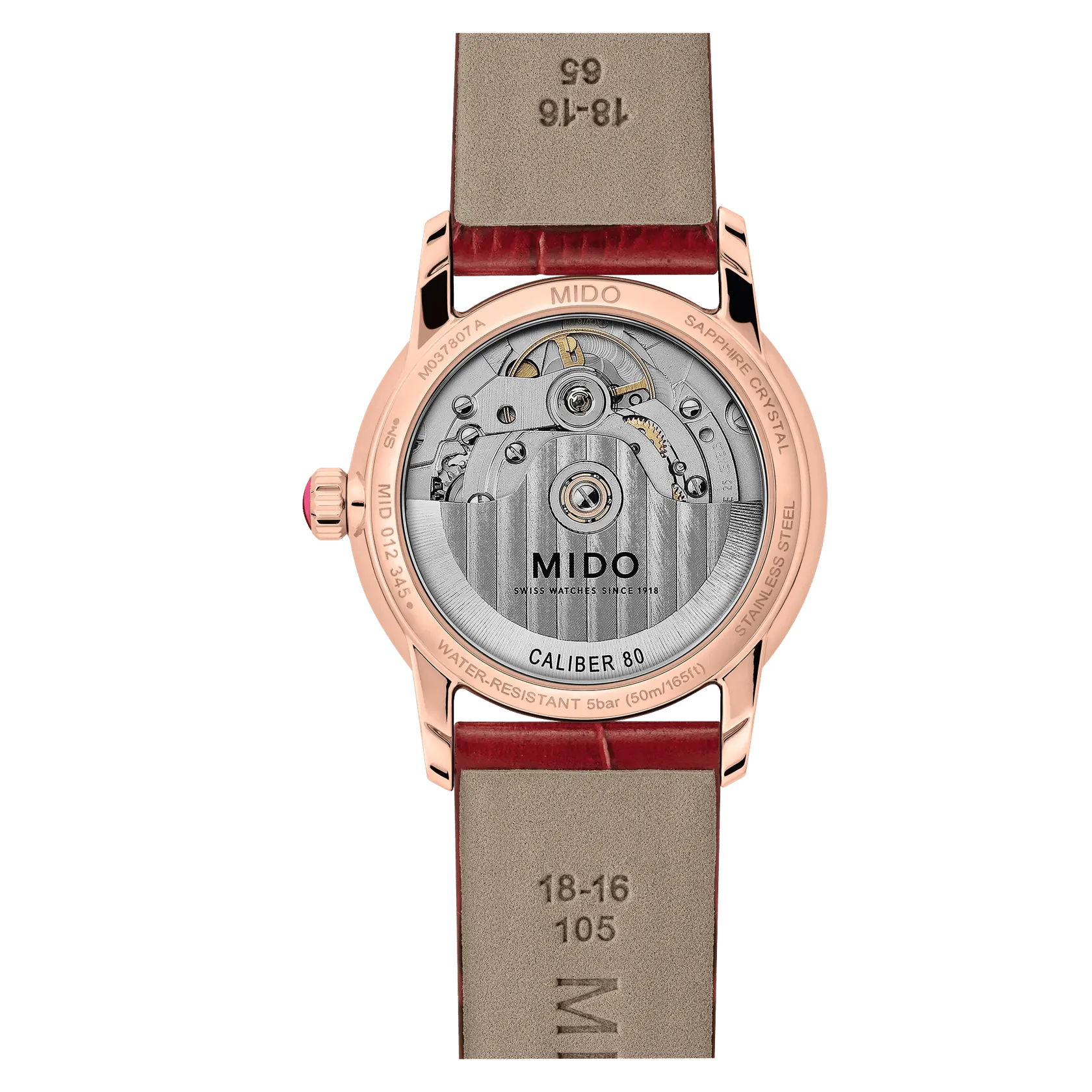 MIDO Baroncelli Lady Necklace Otomatik Beyaz Sedef M0378073603101 detay görseli 1
