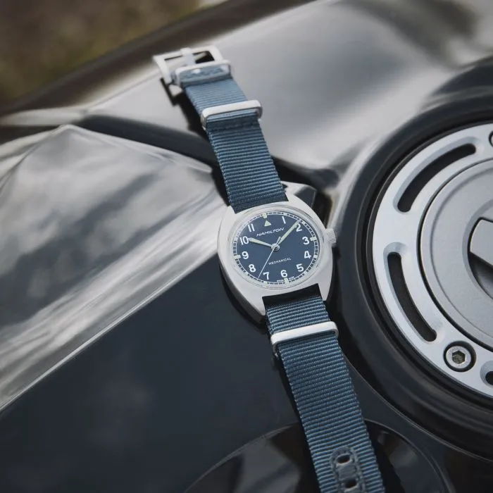 Hamilton Khaki Aviation Pilot Pioneer Mechanical Mavi H76419941 detay görseli 4