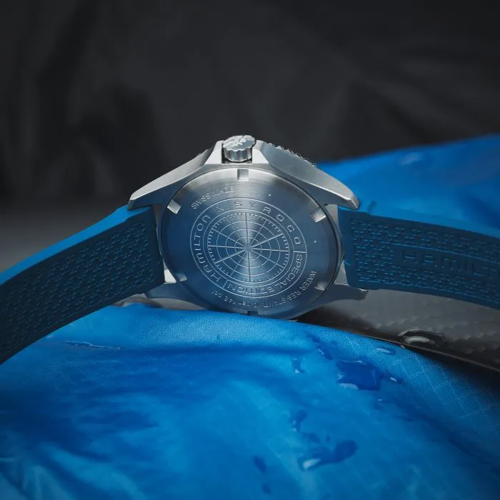 Hamilton Khaki Navy Scuba Auto Syroco Special Edition Otomatik Blue H82385340 detay görseli 3