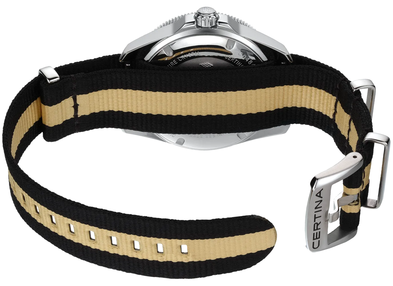 Certina DS Action Diver 40.5mm Powermatic 80 Otomatik Siyah C0484071805101 detay görseli 3