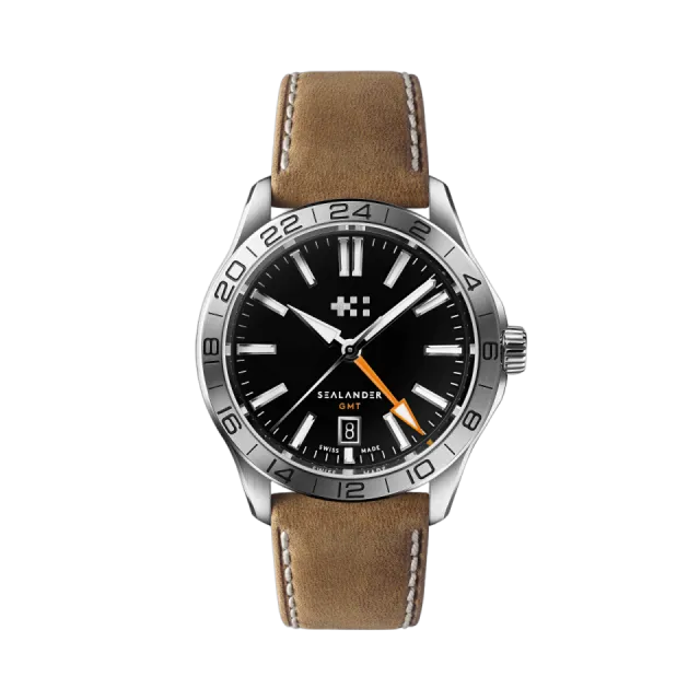 Beğenmek için çift tıkla Christopher Ward C63 Sealander GMT Otomatik Siyah C6339AGM4S00K0VC Görsel 1