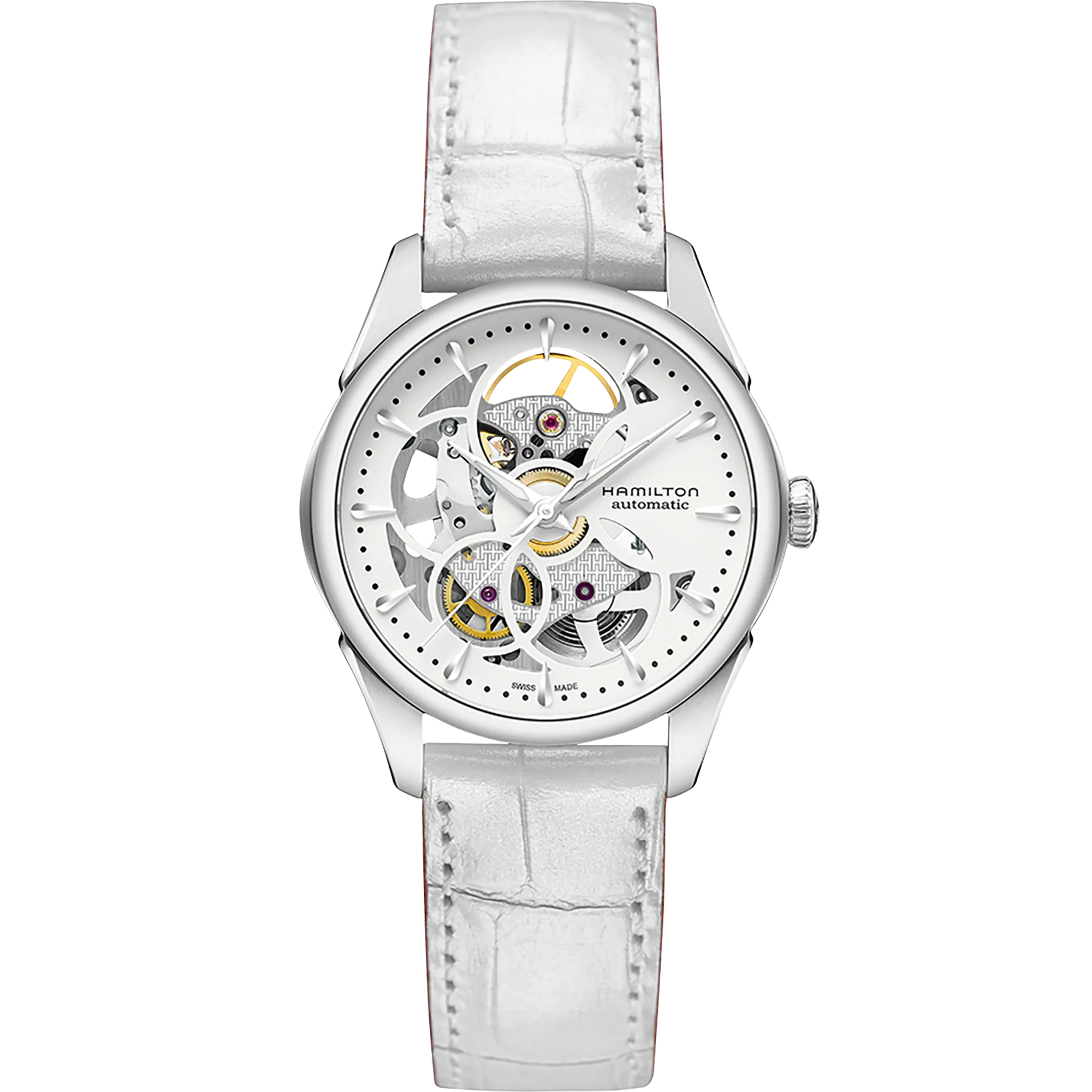 Hamilton Jazzmaster Skeleton Auto White H32405811 detay görseli 1