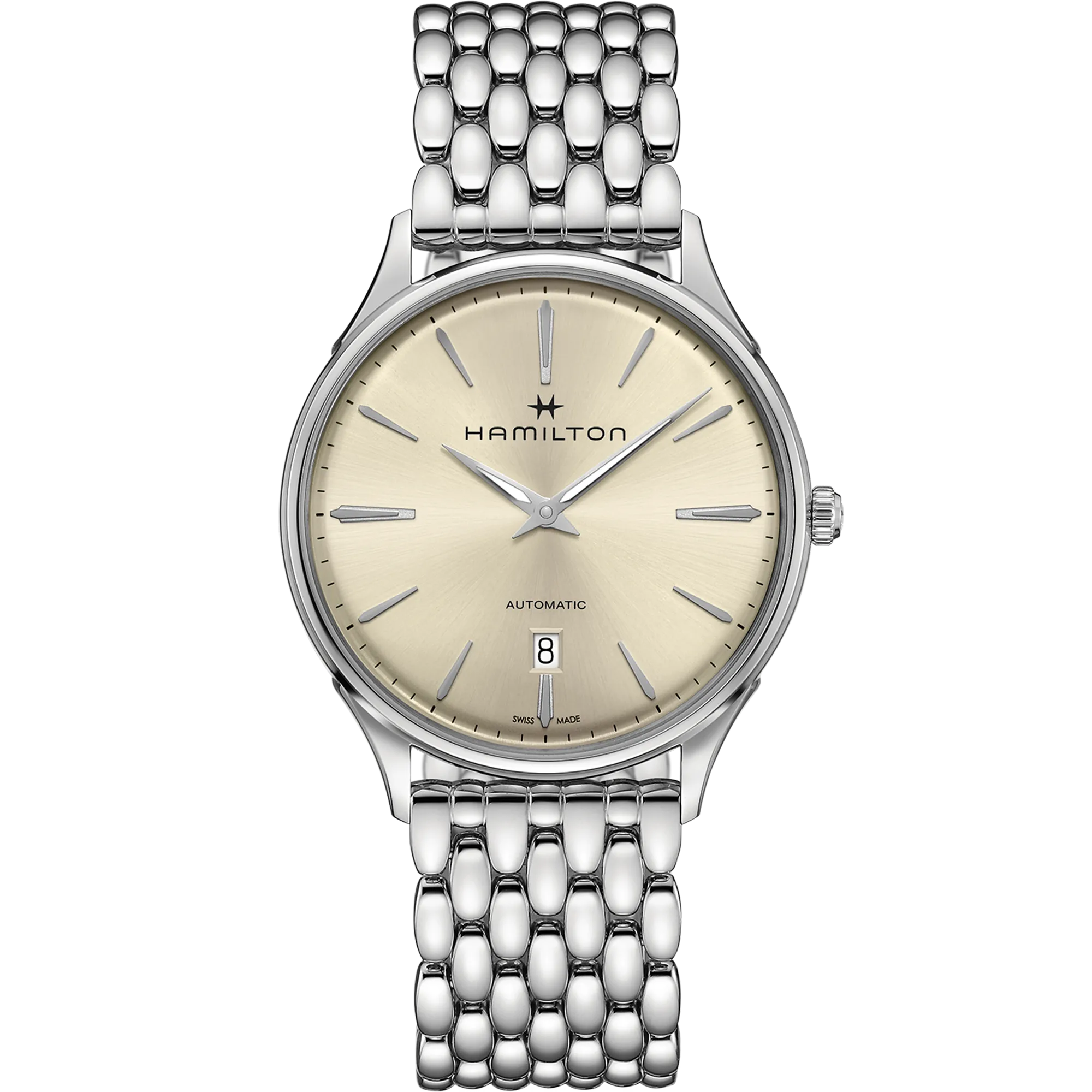 Hamilton Jazzmaster Thinline Auto Beyaz H38525111 detay görseli 1