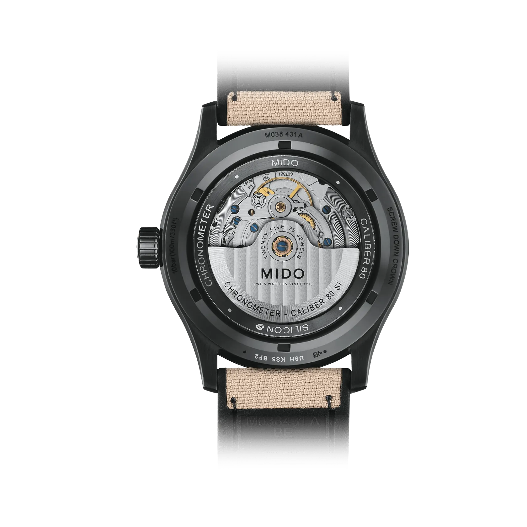 Mido Multifort Chronometer 1 Otomatik Siyah M0384313705109 detay görseli 1