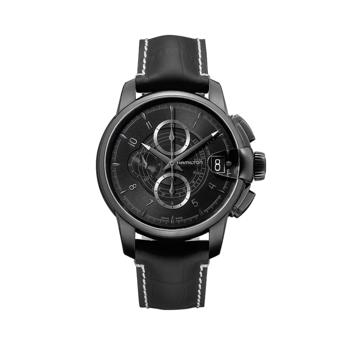 Hamilton American Classic RailRoad Auto Chrono Otomatik Siyah H40686335