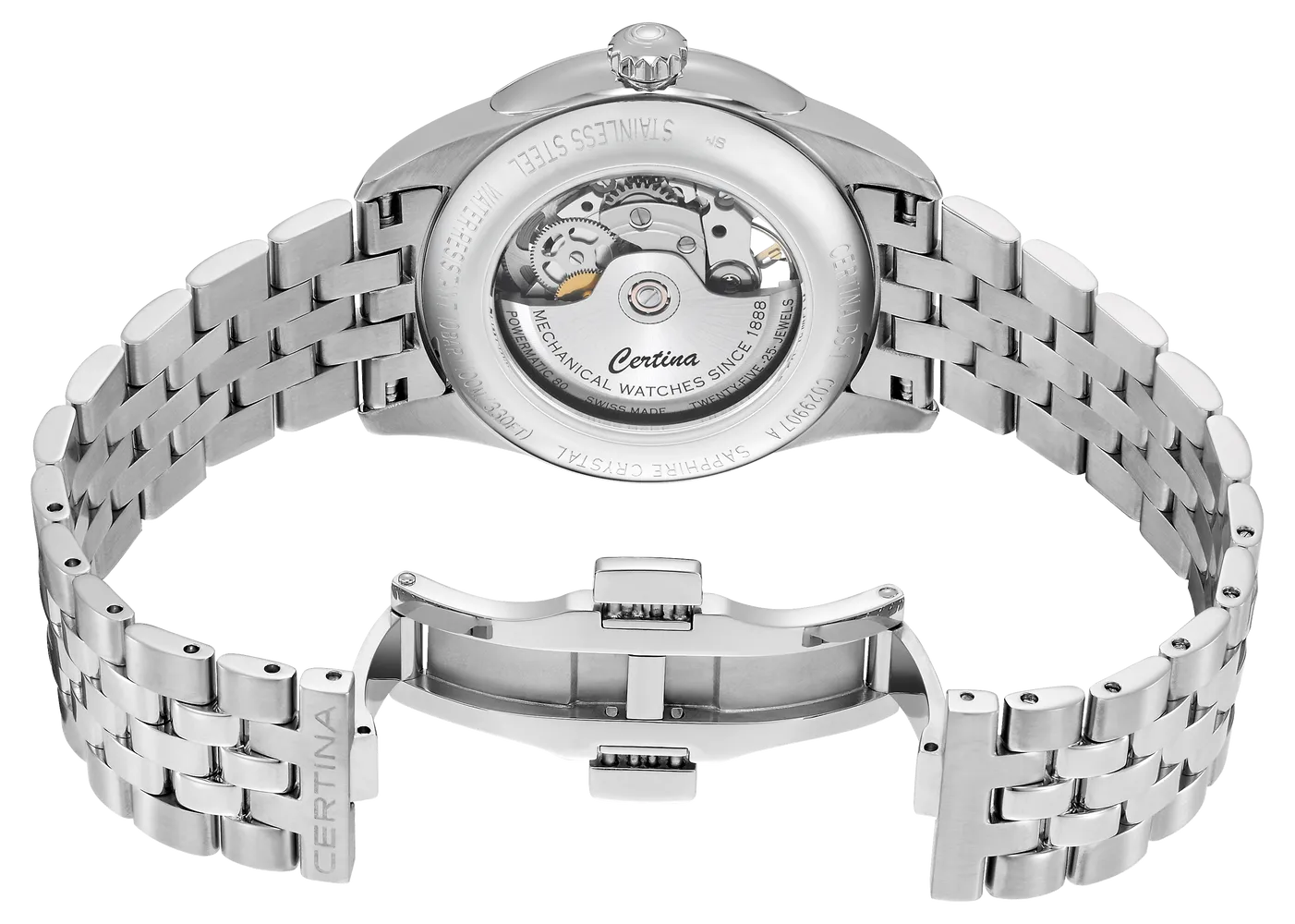 Certina DS-1 Skeleton Otomatik Mavi C0299071104100 detay görseli 2