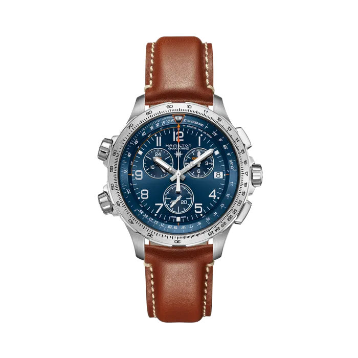 Hamilton Khaki Aviation X-Wind GMT Chrono Quartz Blue H77922541