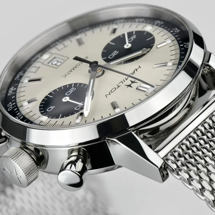Hamilton American Classic Intra-Matic Auto Chrono White H38416111 detay görseli 4