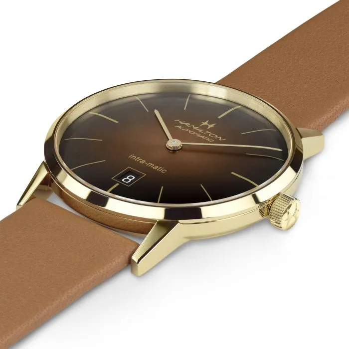Hamilton American Classic Intra-Matic Auto Brown H38475501 detay görseli 2