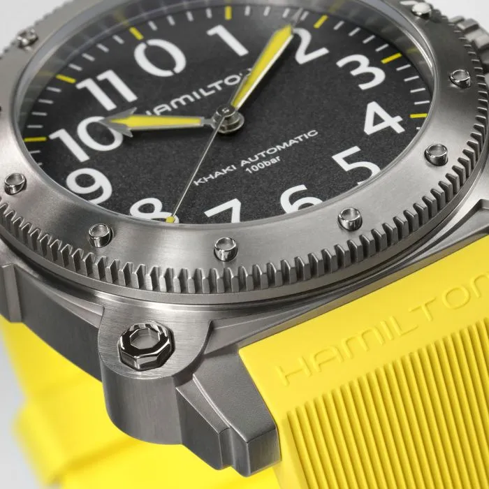 Hamilton Khaki Navy BeLOWZERO Auto TITANIUM Otomatik Gri H78535380 detay görseli 2