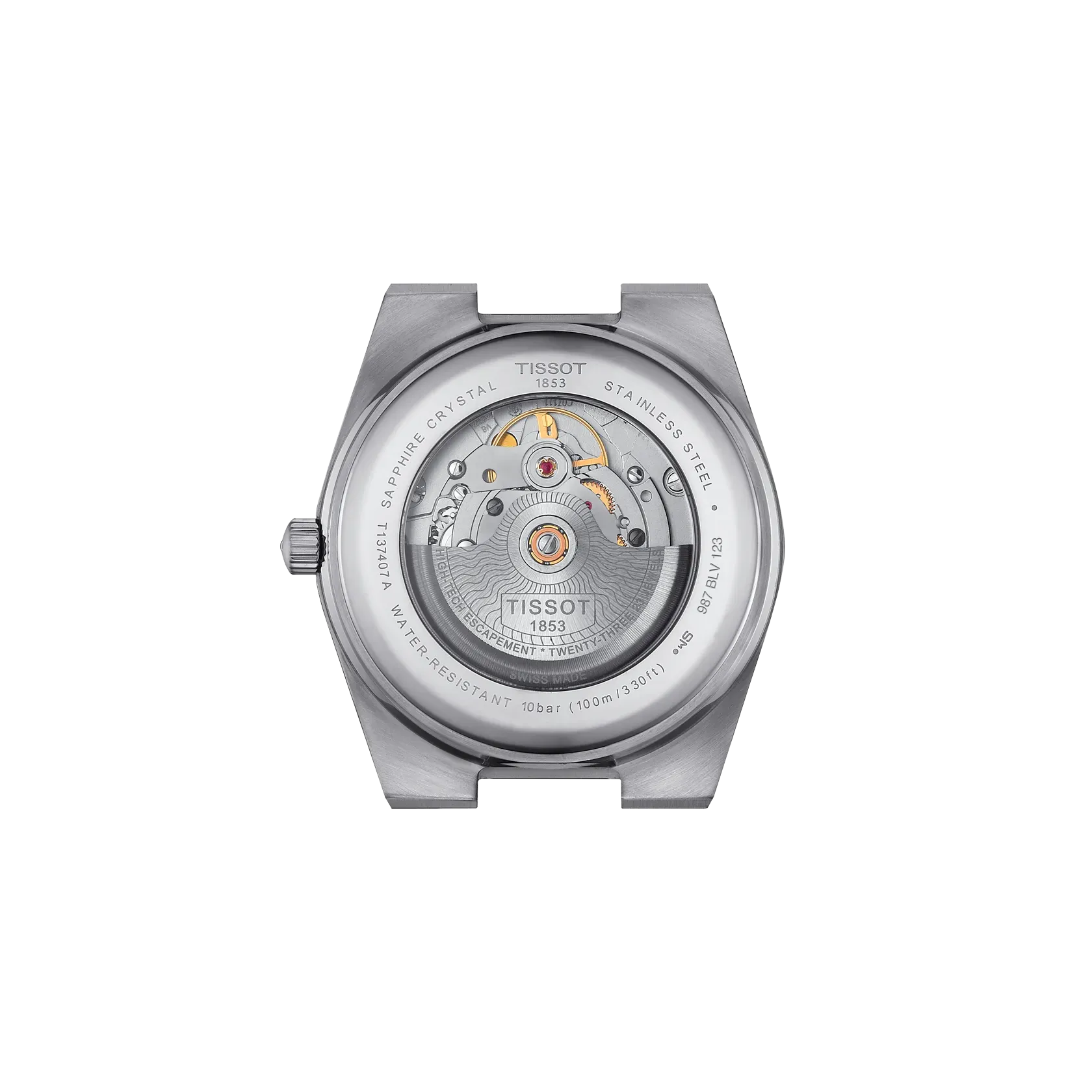 Tissot PRX Otomatik Beyaz Sedef T1374071111100 detay görseli 3