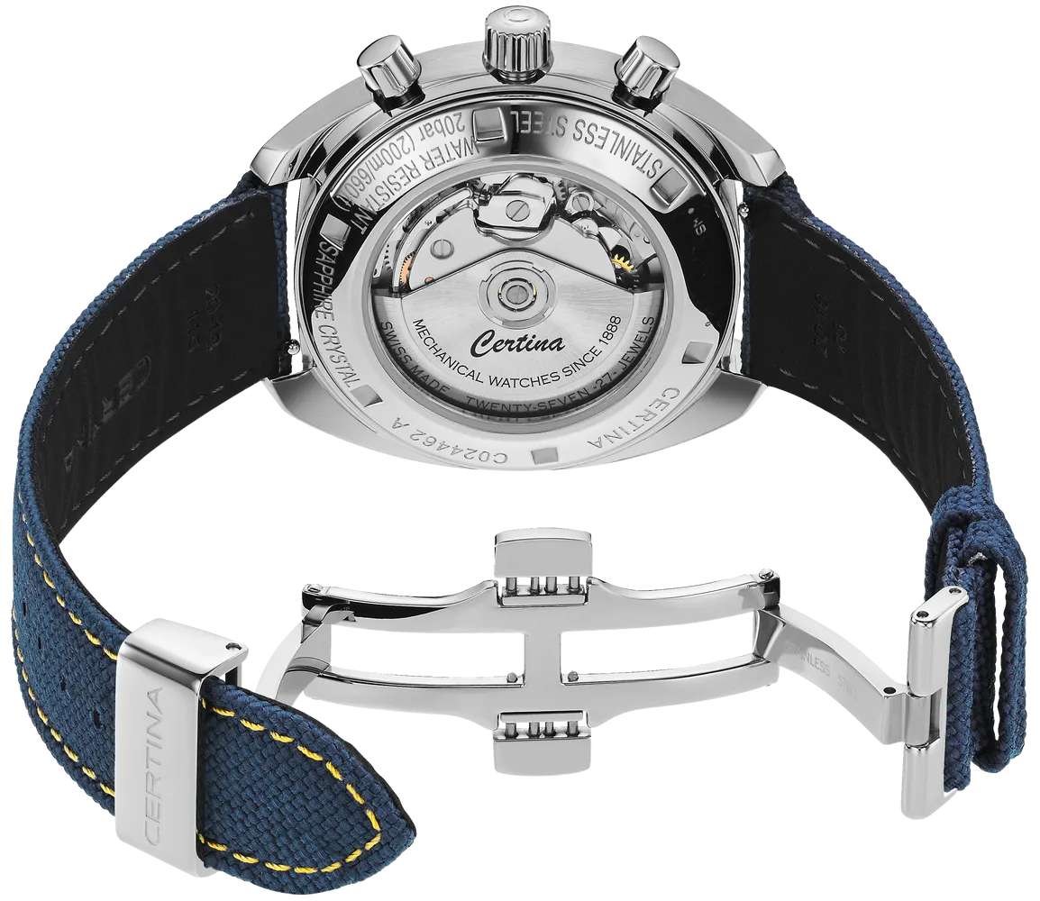 Certina DS-2 Chronograph Automatic Mavi C0244621804100 detay görseli 3