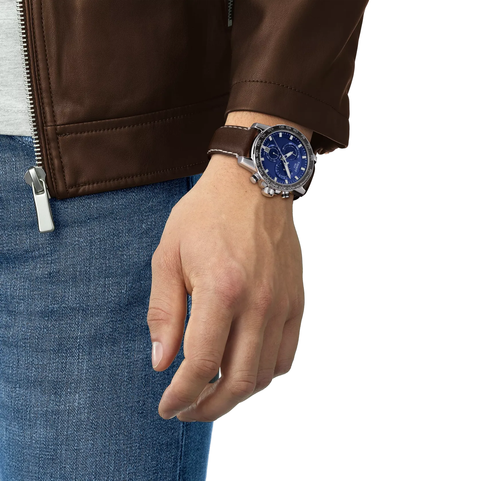 Tissot Supersport Chrono 45.5mm Mavi T1256171604100 detay görseli 4