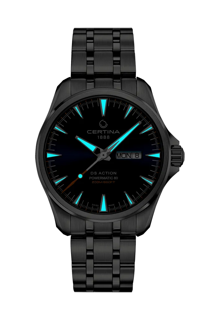 Certina DS Action Day Date Powermatic 80 Otomatik Yeşil C0324301109100 detay görseli 1