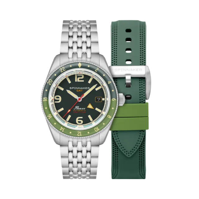 Beğenmek için çift tıkla Spinnaker Fleuss GMT Automatic Forest Green SP512044 Görsel 1