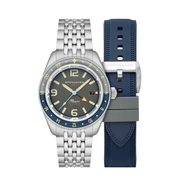 Beğenmek için çift tıkla Spinnaker Fleuss GMT Automatic Deep Grey SP512011 Görsel 1