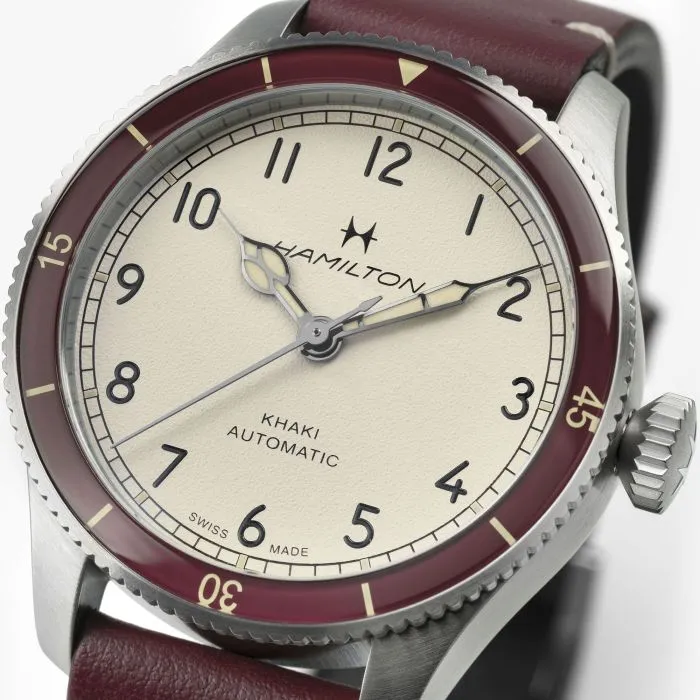 Hamilton Khaki Aviation Pilot Pioneer 38mm Otomatik Beyaz H76265810 detay görseli 3