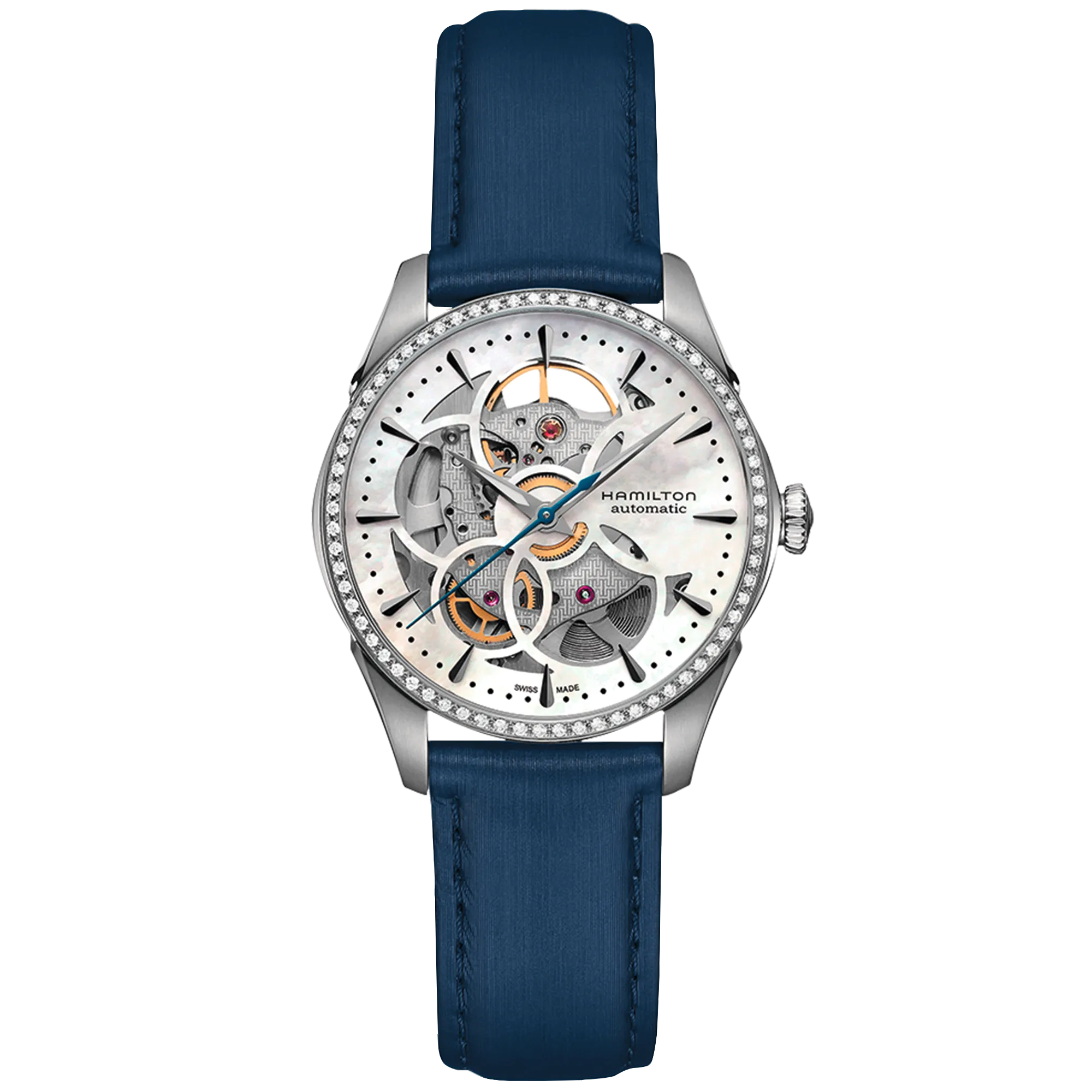 Hamilton Jazzmaster Skeleton Auto Otomatik Mother Of Pearl H42405991 detay görseli 1