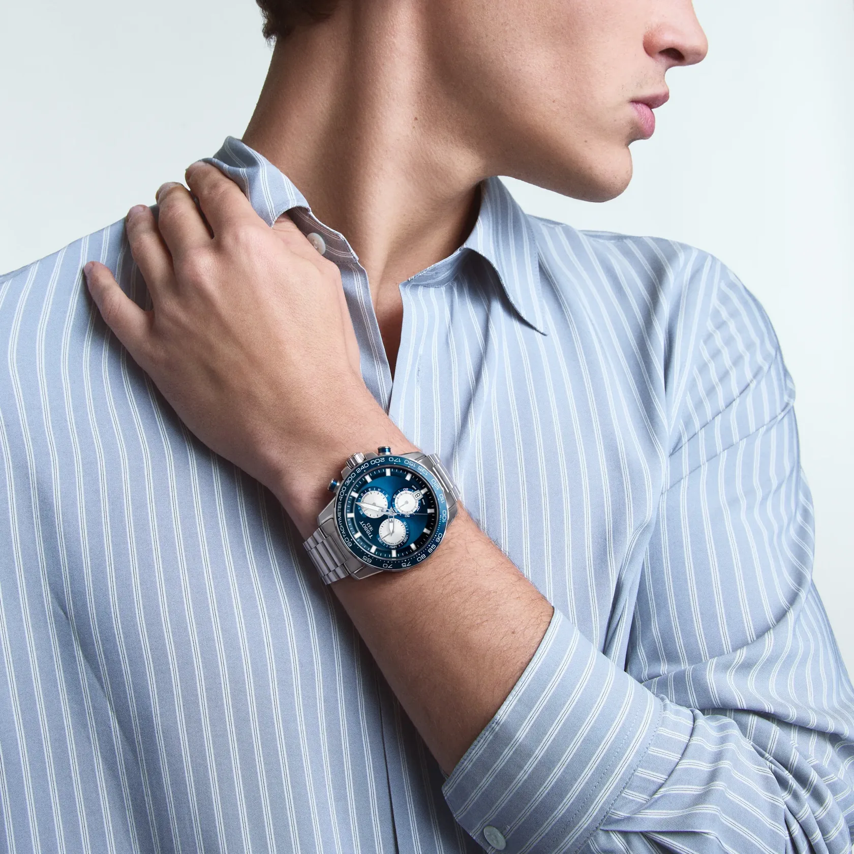 Tissot Supersport Chrono 45.5mm Mavi T1256171104100 detay görseli 4
