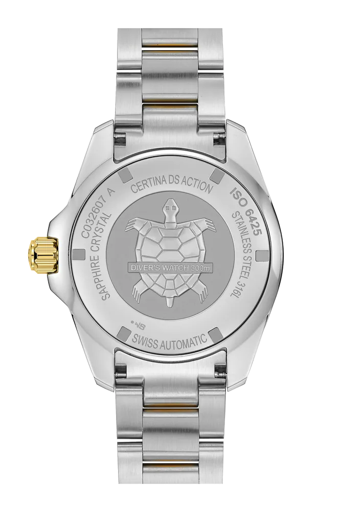 Certina DS Action Diver 43mm Powermatic 80 Otomatik Siyah C0326072205100 detay görseli 2