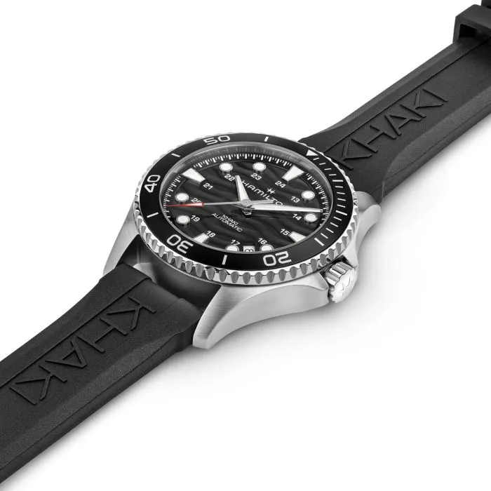 Hamilton Khaki Navy Auto 40mm Siyah Otomatik H82415330 detay görseli 3