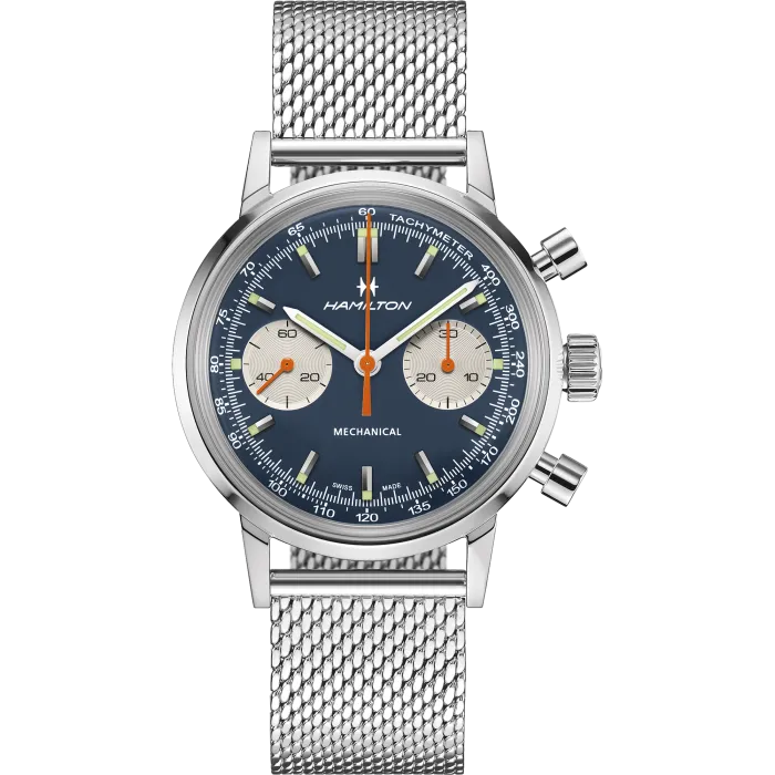 Hamilton American Classic Intra-Matic Chronograph H Blue H38429541 detay görseli 2