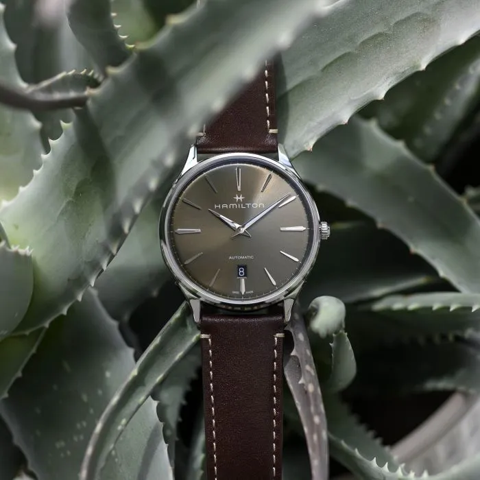 Hamilton Jazzmaster Thinline Auto Otomatik Yeşil H38525561 detay görseli 5