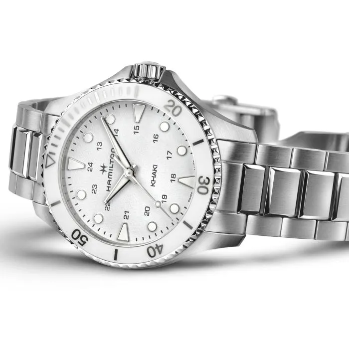 Hamilton Khaki Navy Scuba Quartz White H82221110 detay görseli 2