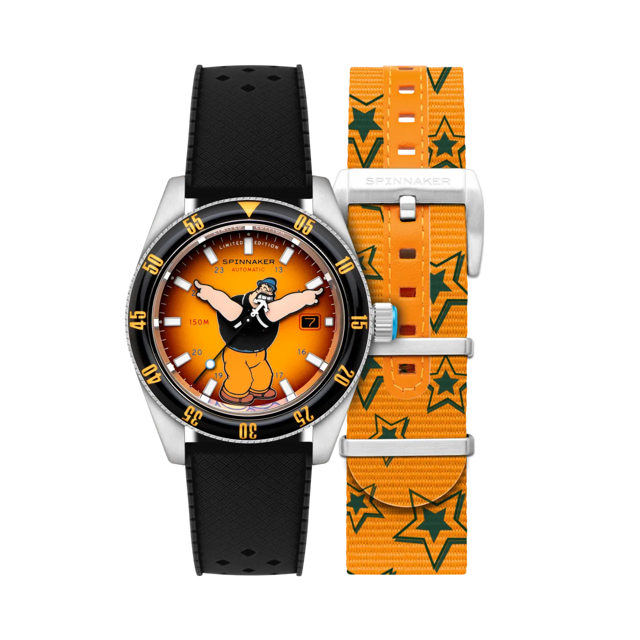 Spinnaker Fleuss Automatic Popeye Bronemies Limited Edition Brutus Yellow SP516101