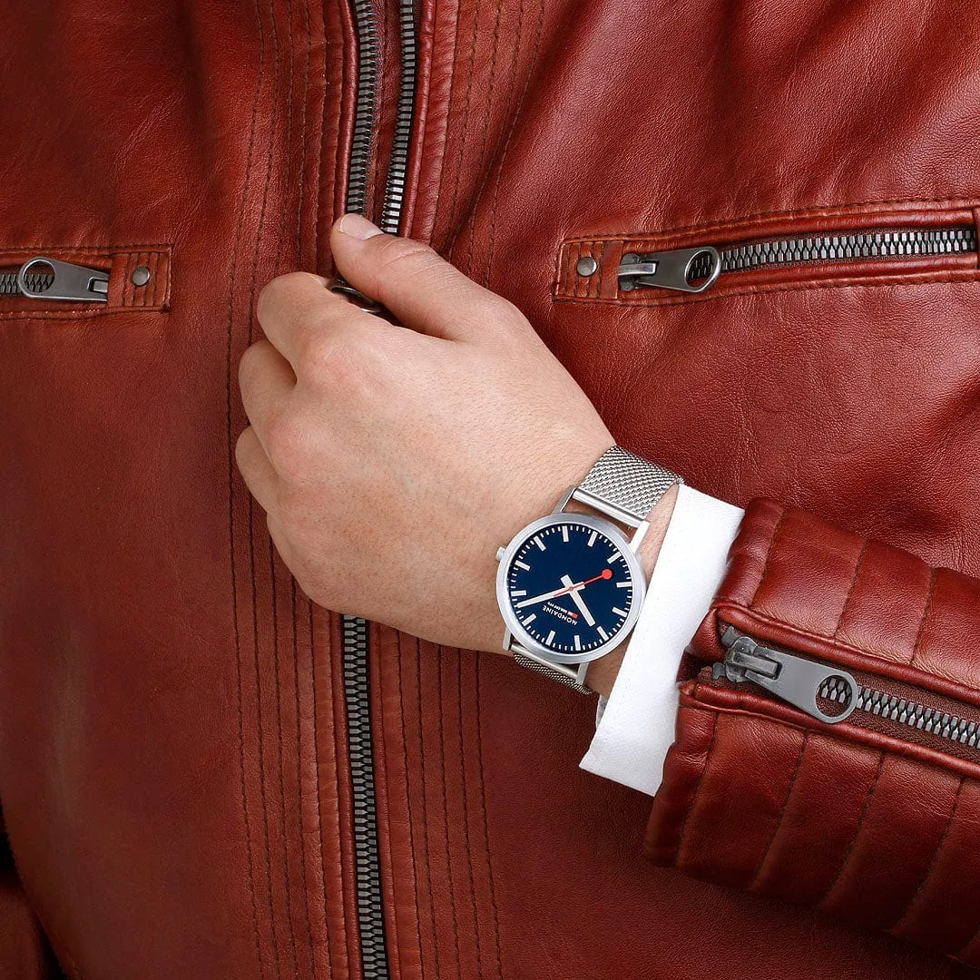 Mondaine Classic Deep Ocean Blue A6603036040SBJ detay görseli 1