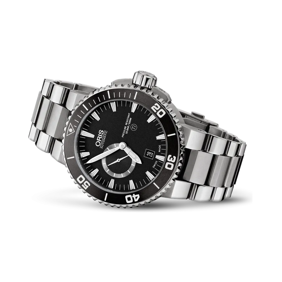 Oris Aquis Titan Small Second Date Otomatik Siyah 01743766471540782675PEB