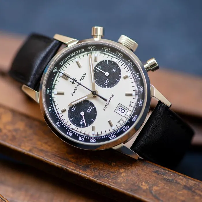 Hamilton American Classic Intra-Matic Auto Chrono Otomatik Beyaz H38416711 detay görseli 5