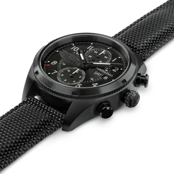 Hamilton Khaki Field Auto Chrono Resident Evil Requiem Limited Edition Otomatik Siyah H71636330 detay görseli 2