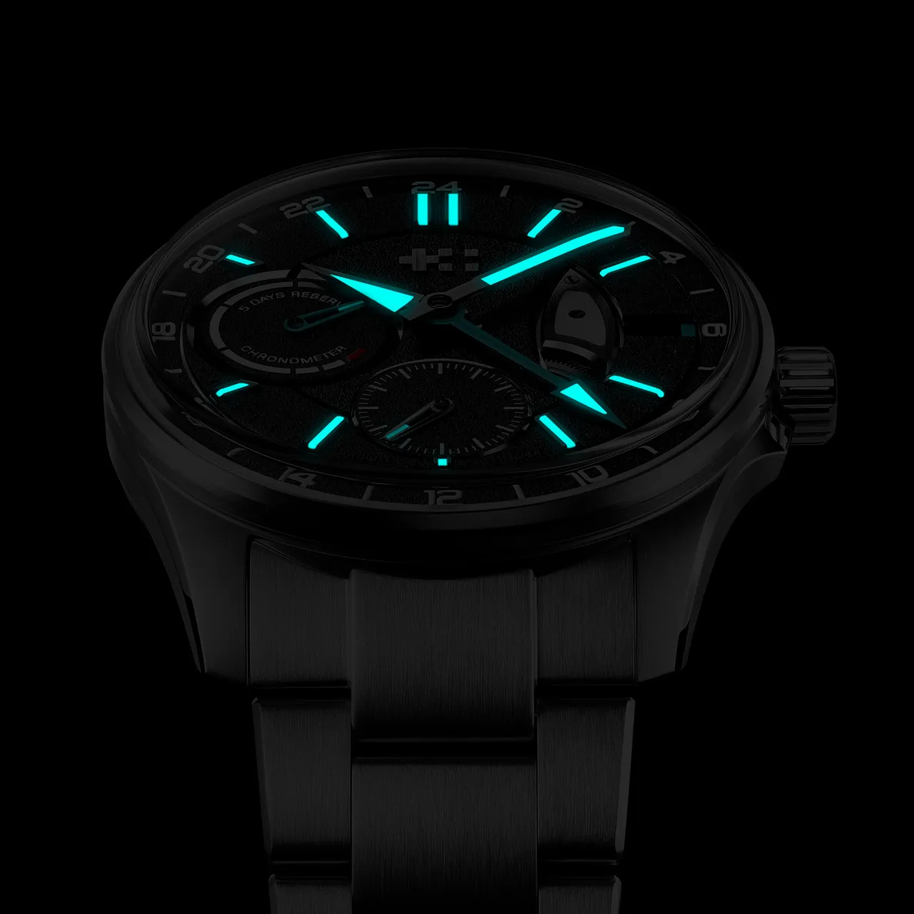 Christopher Ward C63 Sealander True GMT Otomatik Siyah C6340APG3S00K0RB detay görseli 5