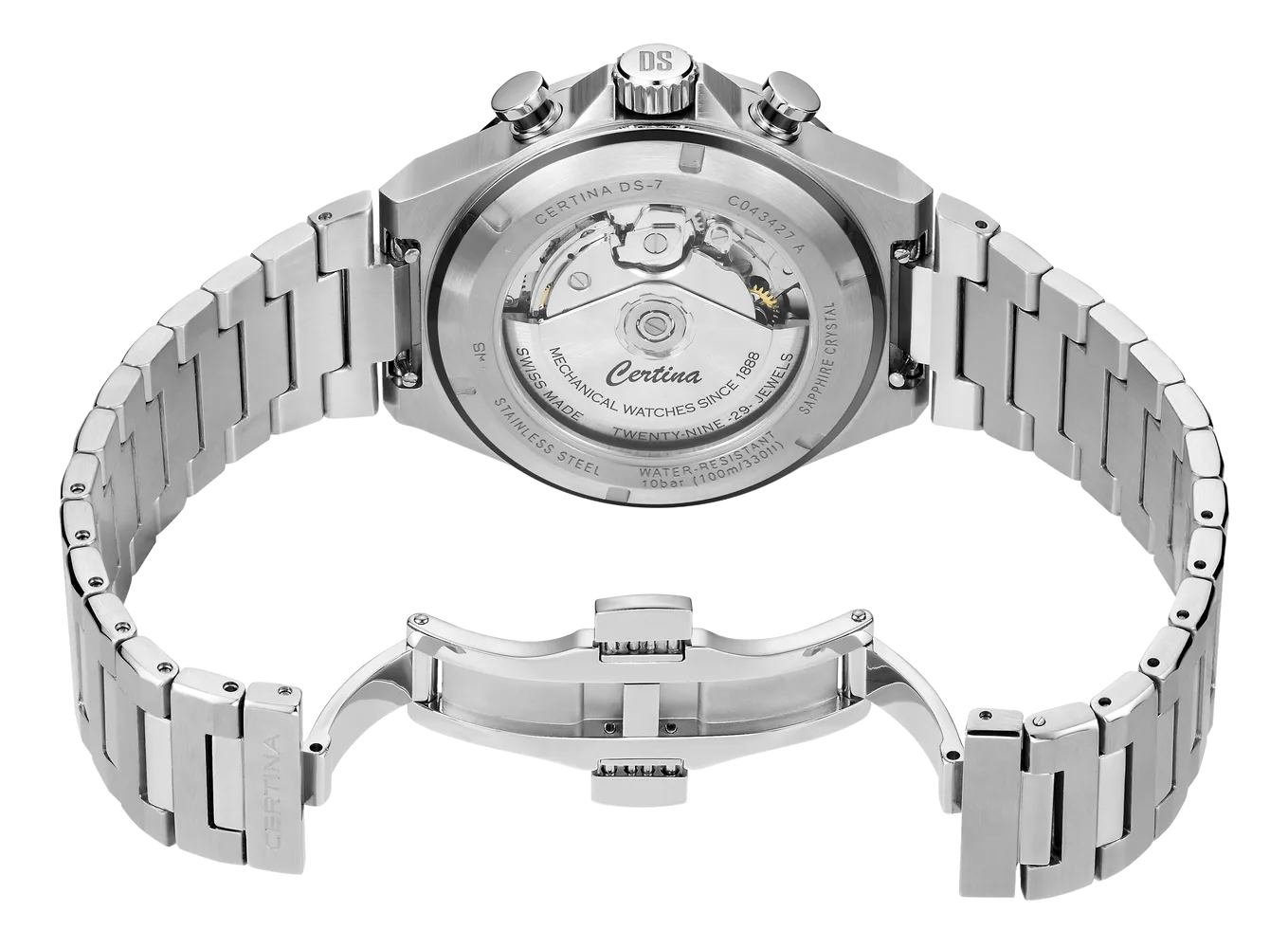 Certina DS-7 Chrono Auto Otomatik Siyah C0434272105100 detay görseli 3