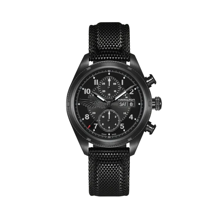 Hamilton Khaki Field Auto Chrono Resident Evil Requiem Limited Edition Otomatik Siyah H71636330