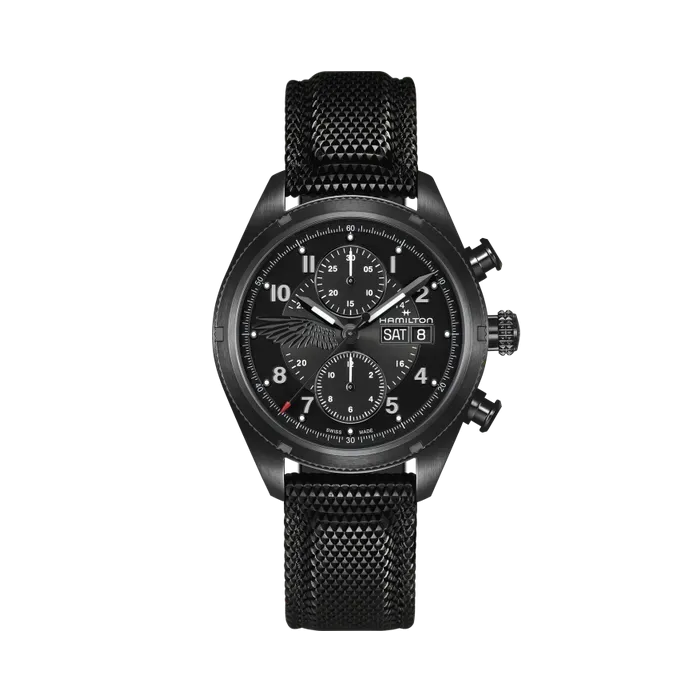 Hamilton Khaki Field Auto Chrono Resident Evil Requiem Limited Edition Otomatik Siyah H71636330