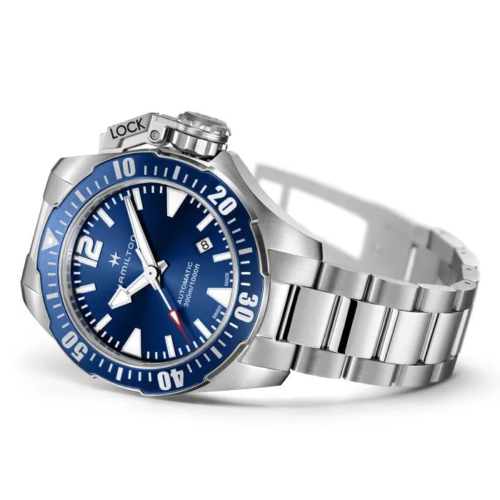Hamilton Khaki Navy Frogman Auto Blue H77705145 detay görseli 4