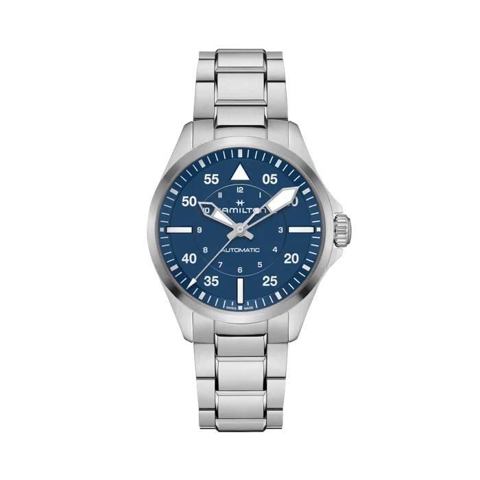 Hamilton Khaki Aviation Pilot Auto 39mm Otomatik Mavi H76305140