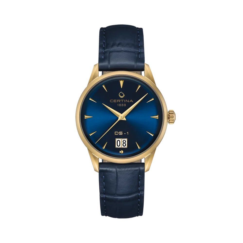 Certina DS-1 Big Date Powermatic 80 Otomatik Blue C0294263604100