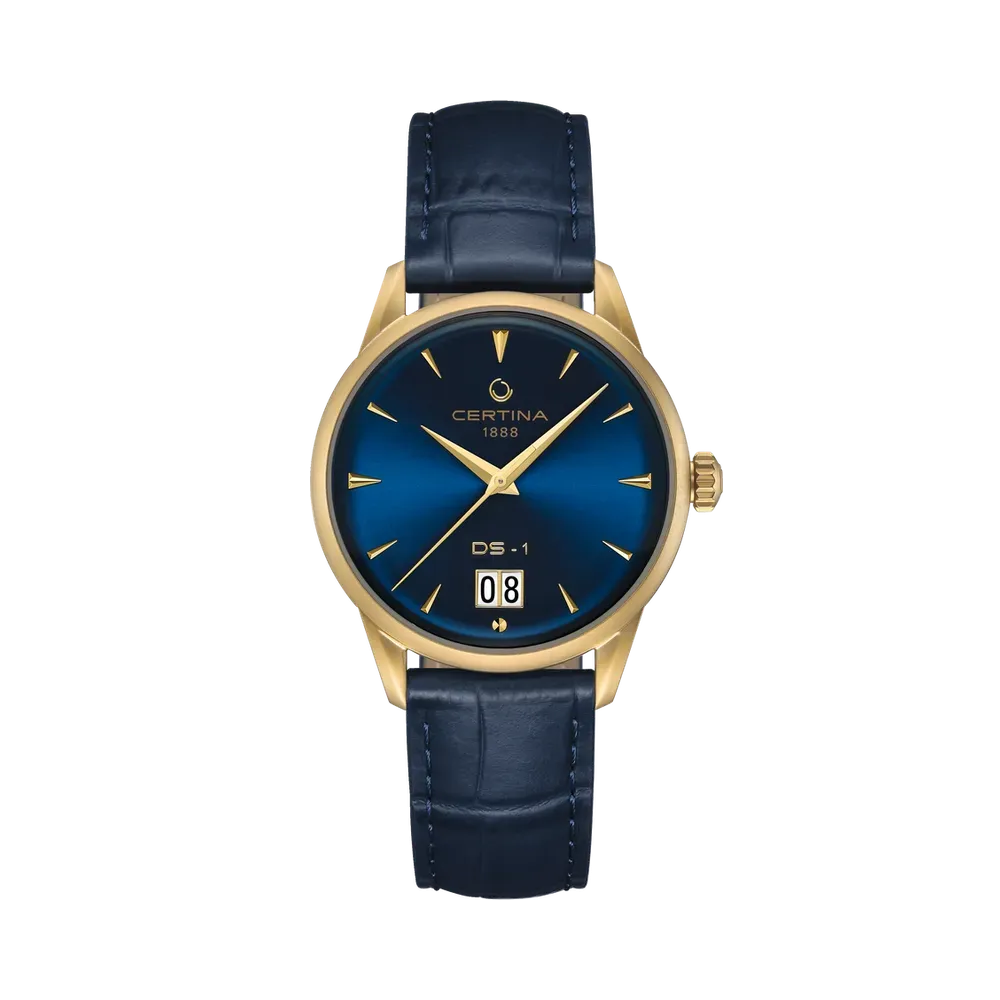 Certina DS-1 Big Date Powermatic 80 Otomatik Blue C0294263604100