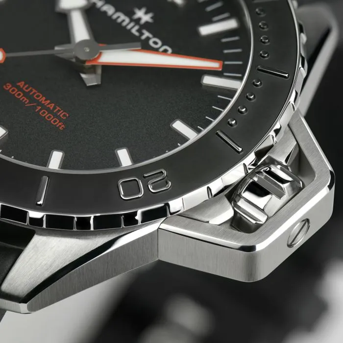 Hamilton Khaki Navy Frogman Otomatik Siyah H77825330 detay görseli 3